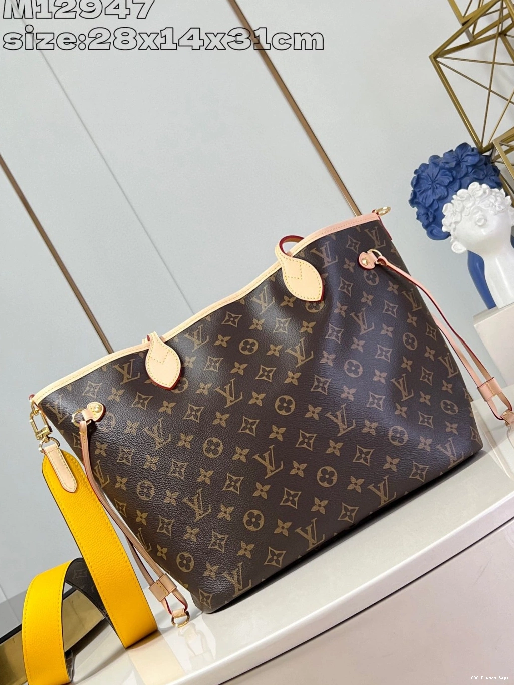AAA Replica Ru Bandoulière Louis Neverfull Inside MM-31*28*14cm Out Vuitton 0804